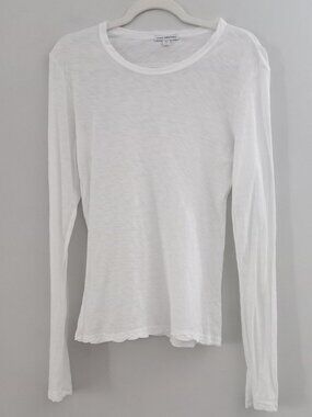 JAMES PERSE white long sleeve t-shirt